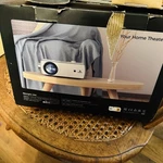Nexigo PJ10 1080P Lcd Desktop Projector, Hdmi Usb, Built-in Speakers, White. Fixed Price $150.00.