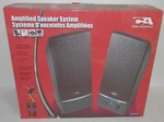 Cyber Acoustics Amplified Stereo Speaker System #CA2014 Nib. Fixed Price $16.99.