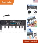 Portable 37-KEY Kids Piano Keyboard With Stereo Dual Speakers Creative Play. Fixed Price $59.77.