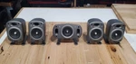 Logitech Z-680 Replacement Speakers And Pod, Untested. Fixed Price $59.00.