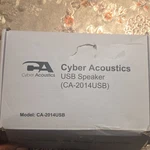 Cyber Acoustics CA-2014USB 2.0 Speakers 3.5MM Volume/mute Black. Fixed Price $25.00.