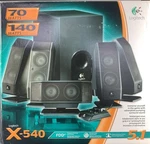 Logitech X-540 5.1 Surround Sound Speaker System 70W Rms New Nos. Fixed Price $175.00.