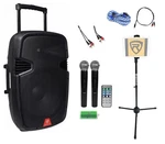 Rockville Bluetooth 15"RECHARGEABLE Ipad/iphone/laptop/tablet Pro Karaoke System. Fixed Price $315.80.