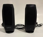 Logitech S120 4.4 Watt 2.0 Stereo Speakers Black (880-000803). Fixed Price $18.99.