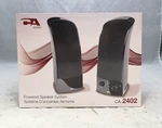 Cyber Acoustics Audio CA-2402 Powered Speaker System. Fixed Price $15.00.