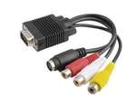 Composite S-video To D-sub 15-PIN Vga Adapter Cable. Fixed Price $9.50.