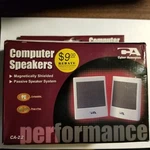 Cyber Acoustics Computer Speakers CA-2.2 Top Performance, New In Box;. Fixed Price $12.99.
