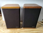 Mini Advent Bookshelf Speakers Hardwood 5 1/4" 2 Way Jensen Era Usa Vintage '90S. Fixed Price $69.00.
