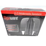 Gigaware 2.0 Multimedia Computer Speakers 4000431 W/power Cord. Fixed Price $14.00.