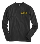 Alpha Tau Omega Bella + Canvas Black Long Sleeve Shirt Ato Letters *new*. Fixed Price $20.99.
