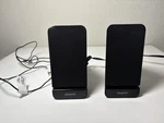 Creative A60 Twin Black Stereo Speaker System - Tested & Working. Fixed Price $15.00.