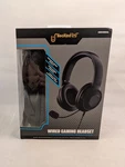 Unlocked Wired Gaming Headset W/ Mic + Pc Adapter Black Comfort Cushions. Fixed Price $17.89.