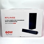 Nylavee SK100 Pro 2.1 Channel Computer Soundbar With Subwoofer - Black. Fixed Price $60.00.