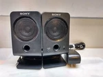 Sony Powered Active Speaker System Computer Gaming Multimedia SRS-A3. Fixed Price $49.99.