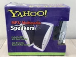 Vintage 2001 Yahoo! MP3/MULTIMEDIA Computer Speakers W/box & Accessories. Fixed Price $50.00.