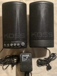 Koss SX-50 Portable Active Amplified Speakers Preowned Working Condition. Fixed Price $45.99.
