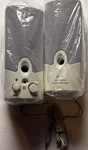 Hi-fi Wired Computer Speakers 2.0 Channel 3.5MM Jack White Gray G000378052. Fixed Price $19.99.