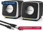 Uakinat Pc Speakers 2"-6W Carbon Fiber Computer For Desktop Laptop. Fixed Price $16.23.