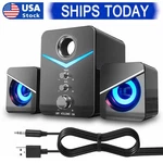 Usb Powered Computer Speakers System Stereo Bass Subwoofer For Desktop Laptop Pc. Fixed Price $18.99.