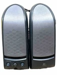 Vintage Logitech X-120 S-0083A Desktop Computer Pair Of Speaker 5 Watts. Fixed Price $17.00.