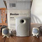 Boston Acoustics BA635 2.1 Powered Speakers And Subwoofer Instructions 1998. Fixed Price $55.00.