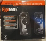 Gigaware 2.0 Multimedia Speakers Brand Model 4000378. Fixed Price $7.99.
