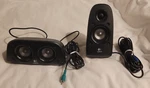 Logitech Z506 - 2 Replacement Speakers, Center Green & Blue Connector Untested. Fixed Price $17.97.