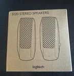 Logitech S120 2.0 Channel Wired Computer Stereo Speakers, Black. Fixed Price $11.50.