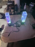 Led Dancing Water Speakers Light Show Music Reactive Usb Aux Tested Working Pair. Fixed Price $29.99.