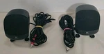 2 Logitech Z-640 Computer System Speakers White And Red Tested Read Description. Fixed Price $14.25.