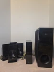 Lg Wireless Receiver + 4 S62S2-S Speakers With Wires & Subwoofer. Fixed Price $64.99.