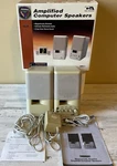 Amplified Computer Speakers Cyber Acoustics - Mms 2 With Original Box. Fixed Price $44.99.