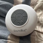 Soundbot SB510 Portable Bluetooth Shower Speaker - White/blue/gray, Functional. Fixed Price $19.99.