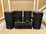 Miller&kreisel M&k CENTER-750THX, (2)LCR-750THX Mkii Speakers (2)SURROUND-550THX. Fixed Price $1350.00.