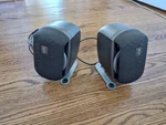 Logitech Pair Thx-certified Satellite Speakers- W/ Connector Cables. Fixed Price $41.65.