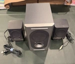 Altec Lansing 221 2.1 Channel System Subwoofer + - Tested. Fixed Price $38.99.