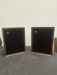 1960S Phillips High Fidelity Teak Wood Grain Speakers Made Holland 22RH493. Fixed Price $499.95.