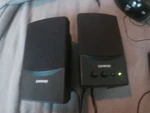 Compaq Flc Presario Black Wired Computer Speaker System. Fixed Price $26.00.
