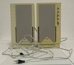 Juster Multimedia Speakers SP-988 Set Of 2 Vintage. Fixed Price $49.99.