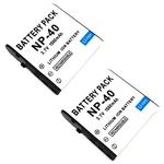 2X Battery For NP-40 Casio Exilim Zoom EX-Z500 EX-Z55 EX-Z57 EX-Z600 EX-Z650. Fixed Price $25.88.