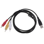 Usb To Rca Audio Cable, 2.0 Stereo Converter, Nylon .... Fixed Price $6.92.