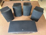 Boston Acoustics Surround Sat 6 Speakers Home Theater Black Tested. Fixed Price $125.00.