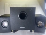 Philips Subwoofer SPA1330/37 With Multimedia Speakers 2.1 Pair Black. Fixed Price $19.99.