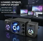 Wired Computer Speakers With Subwoofer 2.1 Hi-fi Pc System W/rgb Lights. Fixed Price $23.78.