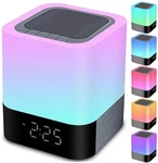 Night Lights Bluetooth Speaker, Alarm Clock Speakers Touch Sensor B.... Fixed Price $37.93.