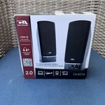 Cyber Acoustics CA-2014 2.0 Speaker System Black. Fixed Price $12.00.