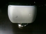 B&w Bowers Wilkins M1 Silver Speaker With Chrome Desktop Stand Center. Fixed Price $155.00.