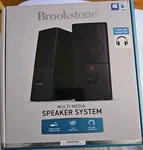 Brookstone Multi-media Speaker System. Fixed Price $34.99.
