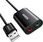Ugreen Usb To Audio Jack Sound Card Adapter With Dual Trs 3-POLE 3.5MM Headphone. Fixed Price $20.79.