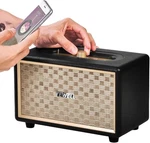 Home Speaker With Premium Audio Rich Bass, Rotary Dial For Volume Black. Fixed Price $117.17.